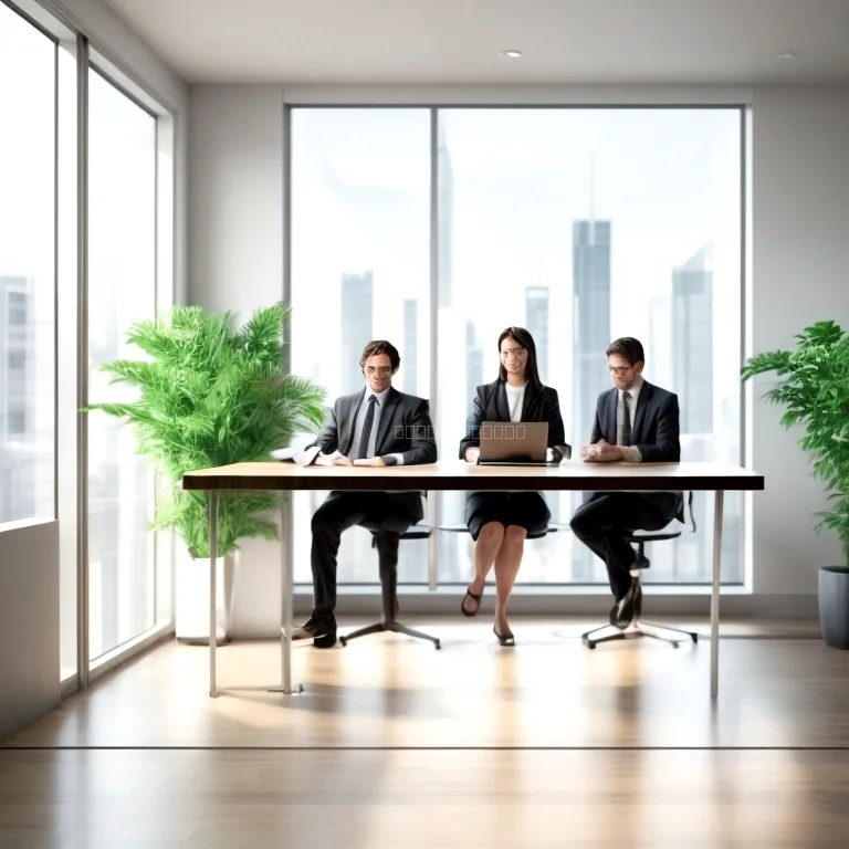 Corporate legal team meeting in Dubai office